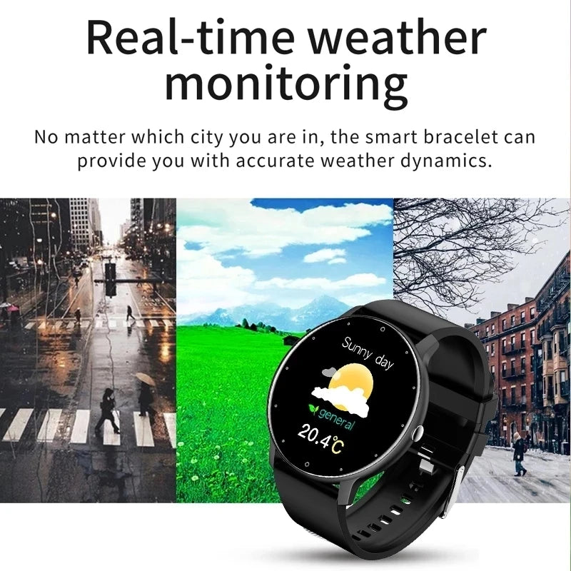 2021 New Fashion Men Smart Watch IP67 Waterproof Bluetooth Call Smartwatches Heart Rate Blood Pressure Monitoring Smartwatch+Box