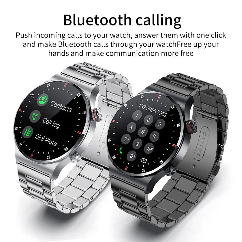 LIGE Bluetooth Call Smart Watches NFC Access Control Sports Fitness Tracker Watch Heart Rate Blood Pressure Sleep Men Smartwatch