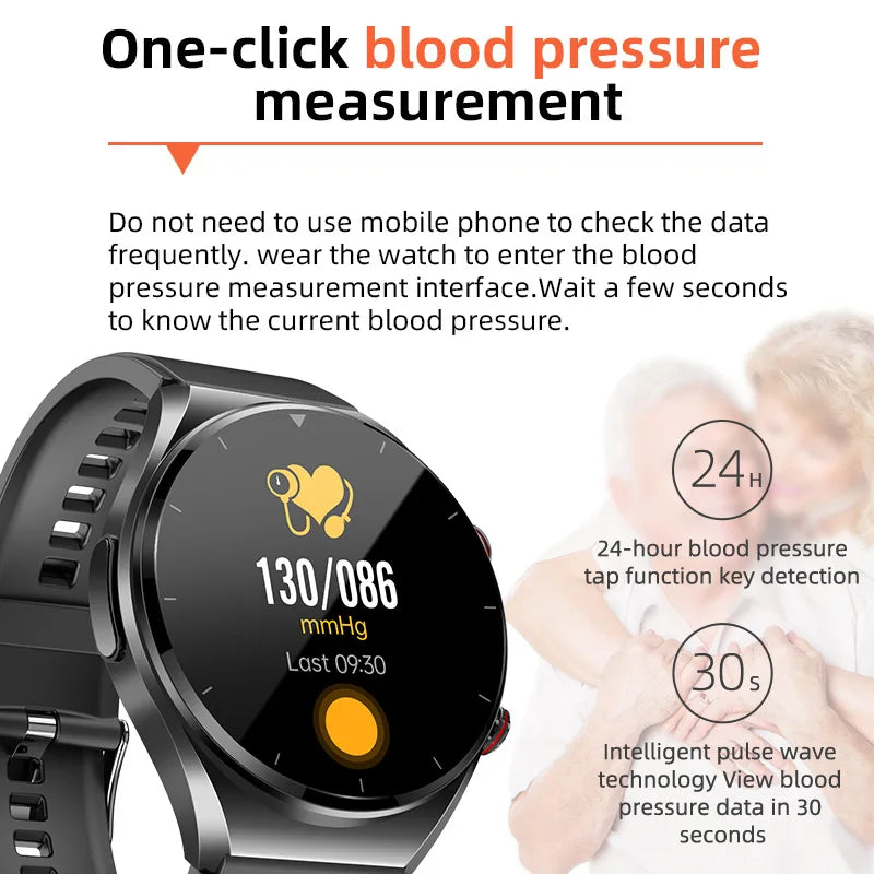 512HZ ECG Rate Smart Watches Sleep Apnea Snoring Monitor HRV Lorentz Scatter Diagram Infrared Bloodoxygen Measurement Smartwatch