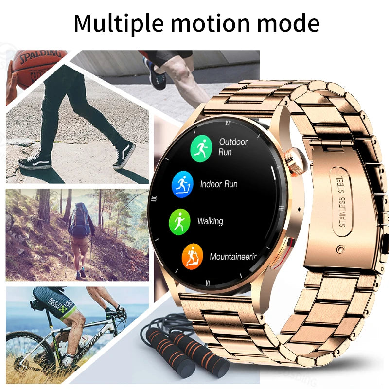 LIGE New Smart Watches Men Custom Dial Bluetooth Call Sport Fitness Temperature Heart Rate Monitor Watches Waterproof Smartwatch