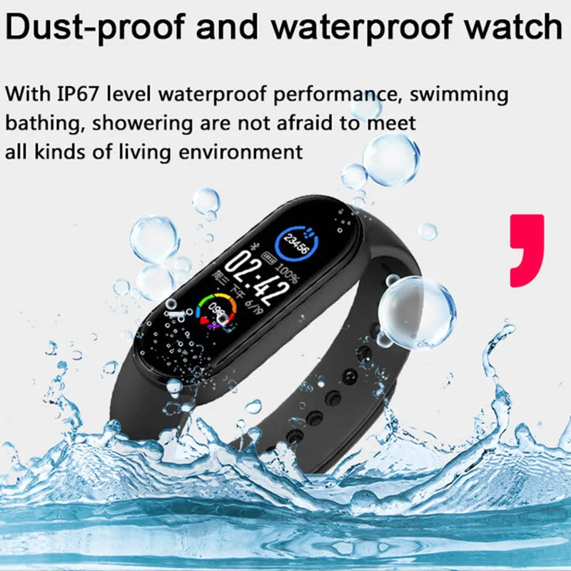 M5 Smart Watch Men Women Smartwatch Blood Pressure Heart Rate Monitor Sport Fitness Tracker Bracelet Smart Watches for Xiaomi