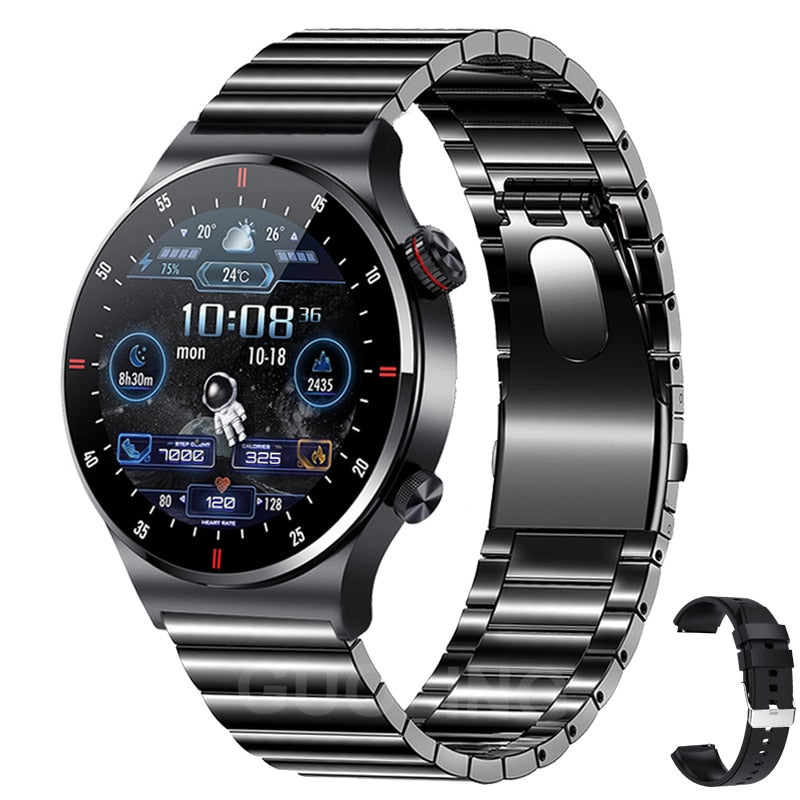 2023 New Bluetooth Call Smart Watch Men Sports Fitness Tracker Waterproof Smartwatch Large HD Screen For huawei Xiaomi Phone+Box