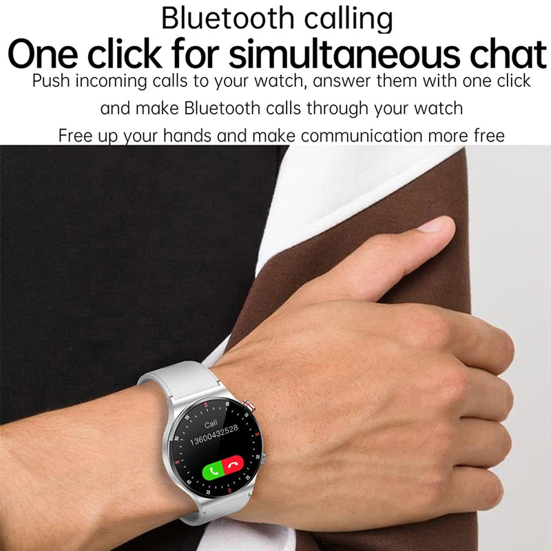 2024 New NFC Bluetooth Call Smart Watch Men Sports Fitness Tracker Waterproof Smartwatch Large HD Screen For Android IOS Watch