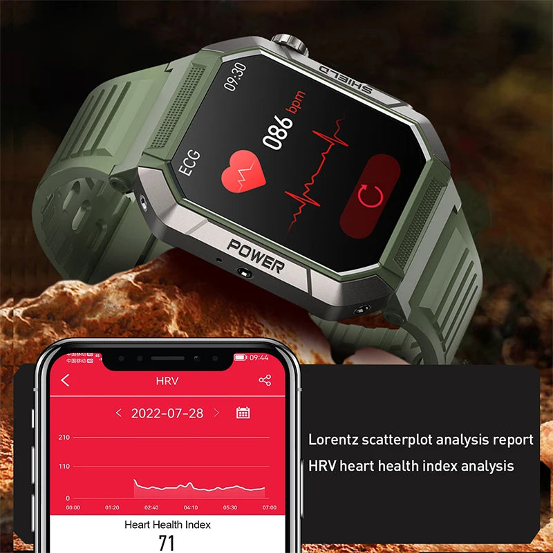 New Smart Watches Men's Professional Sports Smart Bracelet Blood glucose Monitoring Temperature Men Smartwatch Relogio Masculino