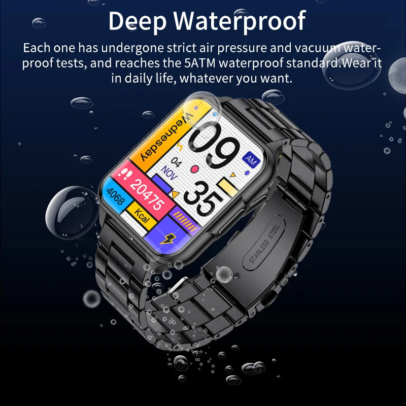 LIGE Smartwatch Body Temperature Monitoring IP68 Waterproof Watch Heart Rate Dial Wallpaper Sports Fitness Tracker Smart Watches