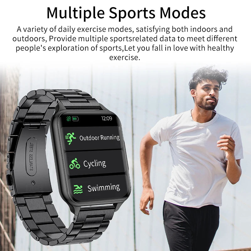 LIGE Smartwatch Body Temperature Monitoring IP68 Waterproof Watch Heart Rate Dial Wallpaper Sports Fitness Tracker Smart Watches