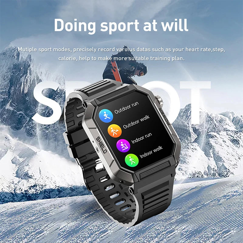 New Smart Watches Men's Professional Sports Smart Bracelet Blood glucose Monitoring Temperature Men Smartwatch Relogio Masculino