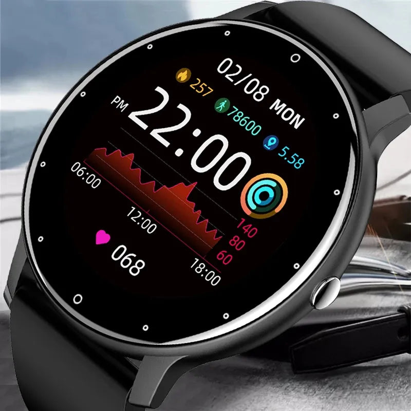 2021 New Fashion Men Smart Watch IP67 Waterproof Bluetooth Call Smartwatches Heart Rate Blood Pressure Monitoring Smartwatch+Box